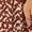 Brown, variant on Moomaya Women's Printed Sleeveless Chic Dress, Square Neck, Strap Midi Dress