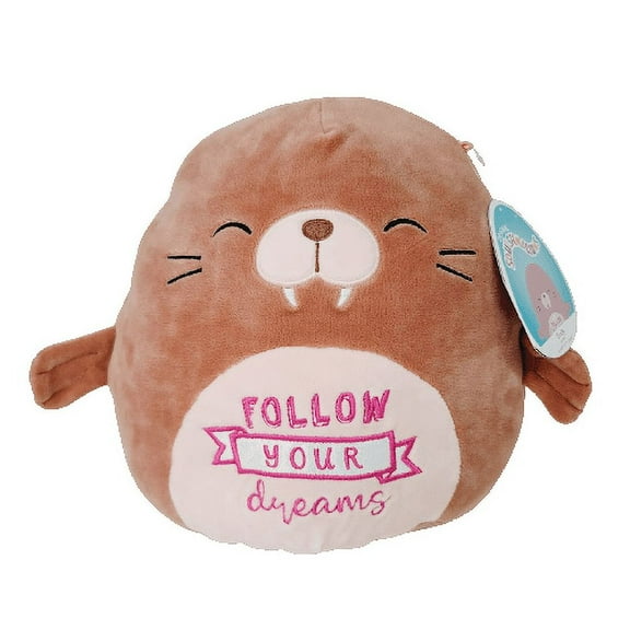 Squishmallows Official Kellytoys Plush 8 Inch Bindy the Walrus "Follow Your Dreams" Valentines Edition Ultimate Soft Stuffed Toy