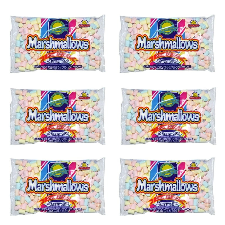 Mini Marshmallows, Fruity Flavour , 6 x 3.5 oz, Conveniant Pack