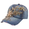 thumbnail image 2 of Baseball Cap Solid Color Windproof Lightweight Fashionable Hip Hop Hat Birthday Gift Baseball Caps hats for men Blue, 2 of 6