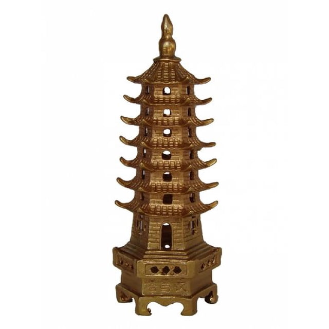 Feng Shui Import LLC 4101 Pagode en Métal à 7 Niveaux