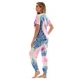 thumbnail image 2 of Just Love Pajama Jogger Pant Set Sleepwear Pjs - Buffalo Plaid and Tie Dye (Tie Dye Swirl, Medium), 2 of 3