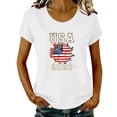 thumbnail image 5 of Blczomt Dressy Blouses for Women Casual White Trendy Shirts Short Sleeve Tunic Blouses for Women Plus Size, 5 of 6