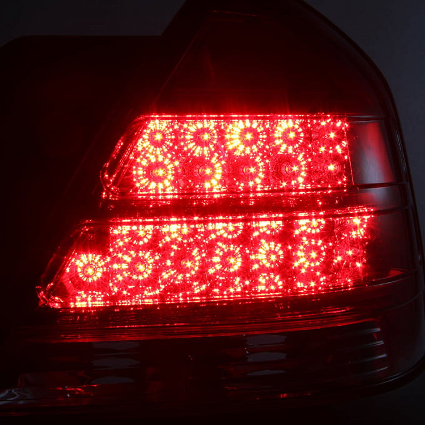 AKKON - For Dark Red 1998-2011 Crown Victoria LED Tail Lights Brake Lamp Replacement Driver And Passenger Side Pair