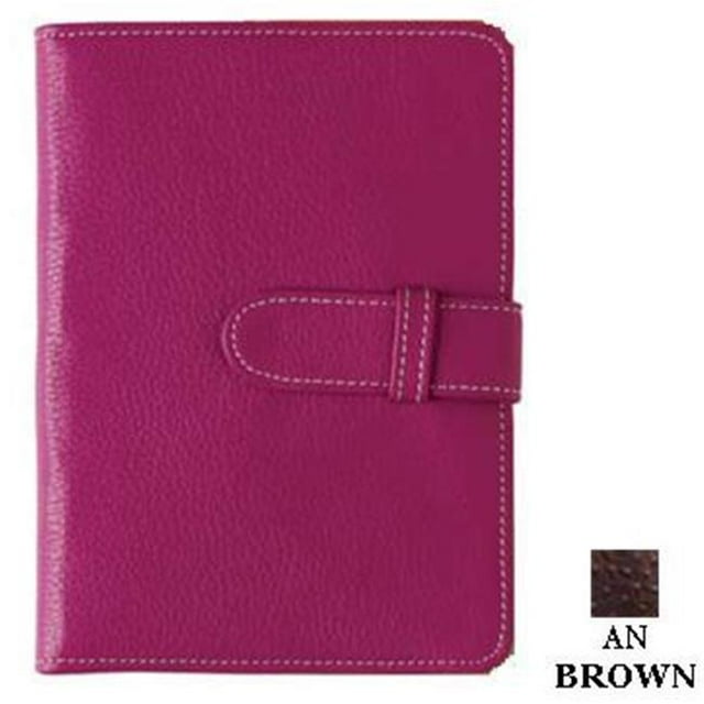 Raika AN 107 BROWN 4in. x 6in. Wallet Photo Brag Book