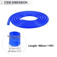 thumbnail image 6 of Unique Bargains 1 Pcs Silicone Vacuum Tubing Hose High Temperature 15Ft 1/2" 12mm ID 3mm Thickness Automotive Vacuum Line 130PSI Max Pressure Blue, 6 of 6