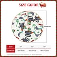 thumbnail image 4 of Bingfone Christmas Tree Skirt Mat Christmas Decoration Interior 36"-Dinosaur On Excavator2, 4 of 8