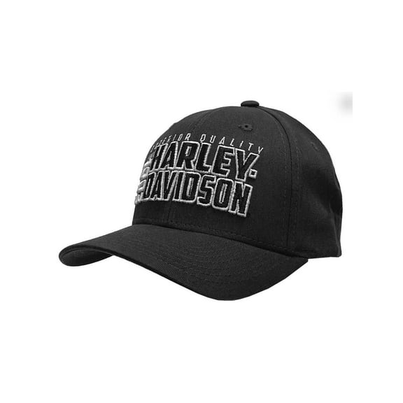 Harley-Davidson Men's Upside Adjustable Snapback Baseball Cap – Dark Gray, Harley Davidson
