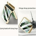 thumbnail image 3 of ShieldFlex for Motorola Razr Ultra 2025 Case with Hinge Protection & Built-in Screen Protector, Slim PU Leather Back Electroplated Frame Shockproof Phone Cover for Moto Razr Ultra 2025,Green, 3 of 5