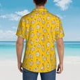 thumbnail image 6 of Fotbe Funny Chicken Hawaiian Shirt for Men Unisex Summer Beach Casual Short Sleeve Cotton Linen Button Down Shirts-Large, 6 of 9