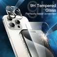 thumbnail image 5 of JETech 5 in 1 Case for iPhone 15 Pro 6.1-Inch with 2-Pack Each Tempered Glass Screen Protector and Camera Lens Protector, Non-Yellowing Shockproof Bumper Phone Cover (Clear), 5 of 7