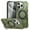 Dark Green, variant on Case for iPhone 13 Pro Max 6.7" with 360° Spin Magnetic Stand Ring Holder, Compatible with MagSafe, 16FT Mil-Grade Shockproof Dropproof Tough Rugged Protective Case Cover,Red,For iPhone 13 Pro Max