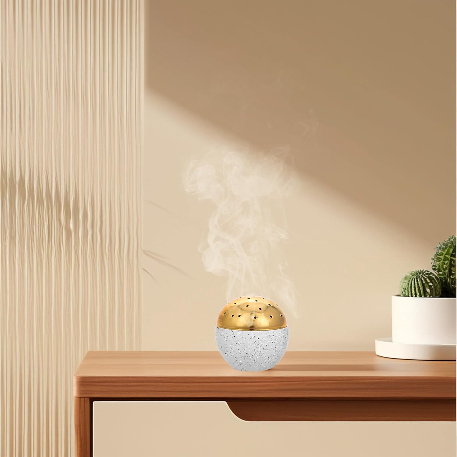 Cement Incense Burner Handheld Ball Speckle Holder
