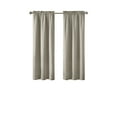 thumbnail image 3 of Mainstays Solid Blackout Curtain Panel Pair, Set of 2, Beige, 30”W x 63”L, 3 of 5