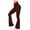 Wine, variant on XUNKUSGA Bootcut Yoga Pants High Waist Tummy Control Booty Lift Bootleg Yoga Casual Solid Color Running Pants for Women