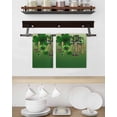 thumbnail image 3 of St. Patrick's Day Kitchen Dish Towels for Drying Dishes Set of 2, Ombre Green Shamrock Gold Lucky Love Spring Waffle Weave Microfiber Hand Tea Bathroom Towels Quick Dry & Absorbent Towel 15.7x23.6, 3 of 7