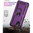 thumbnail image 4 of Galaxy A03S Case [Military Grade 16ft Drop Tested] with HD Screen Protector, Magnetic Ring Holder & Kickstand, Purple, 4 of 17