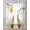 White, variant on Yellow Gnomes Sheer Curtains 84 Inch Length 2 Panels Set for Living Room/Bedroom, Spring Floral Bees Daisy Branches Wooden Kitchen Curtains Grommet Semi-Sheer Curtains Window Treatments 42"x84"x2