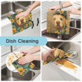 thumbnail image 2 of Yayeee 6 Pack Kitchen Dish Cloths for Washing Dishes Soft Absorbent Microfiber Towels, Flowers and Dog, 2 of 9