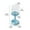 Light Blue #3, variant on Stainless Steel Toothbrush Holder with Lid | Toothbrush & Toothpaste Organizer | Bathroom Countertop Storage Cup for Family & Kids