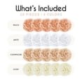 thumbnail image 3 of EpiqueOne 20-Piece Paper Pom Poms Party Kit – Tissue Pom Pom Decorations; Birthday Party Decorations - Bridal Shower – Baby Shower - Easy to Assemble and Install; White, Ivory, Peach and Champagne, 3 of 10