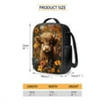 thumbnail image 5 of Yuyamidu Highland Cow Backpack with Lunch Bag for Girls Preschool Book Bag Set of 4 Kids Bookbag and Lunch Box Pencil Bag Water Bottle Bag Colorful Flower School Bag with Lunch Tote Bag, 5 of 7