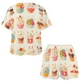 thumbnail image 3 of Cartoon Cake 2 Pack Women’s Pajama Set Print Sleepwear And Shorts Y2k Loungewear Sets S-5XL, 3 of 7