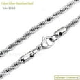 thumbnail image 6 of INFINIQUE CREATIONS Stainless Steel Silver Rope Chain - Bracelet and Silver Necklace for Women and Men, 2mm-8mm, 7'-38', Silver - 1 Pack, 6 of 7
