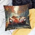thumbnail image 2 of BANET Square Pillow Cushion Cases , Decorative Modern Abstract Racing Car Pillowcase for Sofa Bed Couch Throw 12x12in, 2 of 5