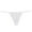 White, variant on ENCCRWINMens Underwear Thong,Sexy G String Underwear for Men Low Rise Open Back Metal Ring Breathable Novelty Briefs,Black L