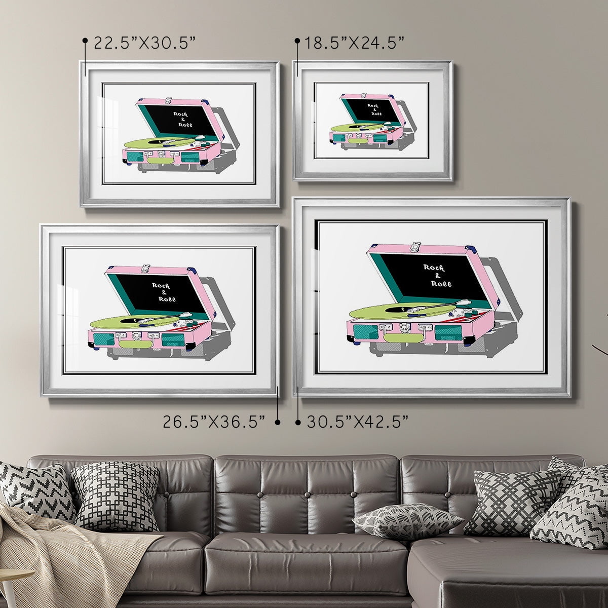 Record Shop I Premium Framed Print - Ready to Hang