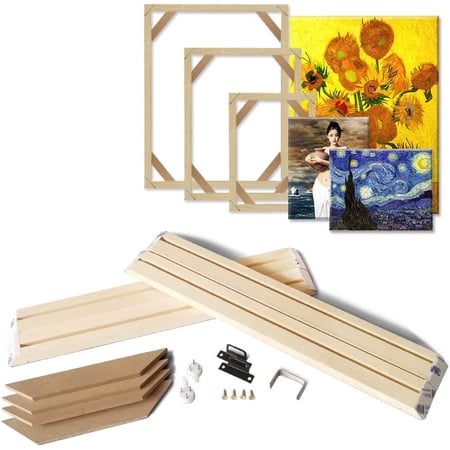 DIY Home Decor Wood Picture Frames for Canvas Artwork Wall Art Solid ...