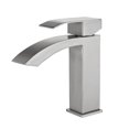 thumbnail image 2 of Single Handle 1-Hole Bathroom Faucet Brushed Nickel Brushed, 2 of 5