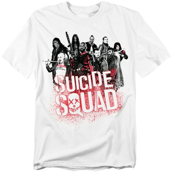 Suicide Squad T-Shirt Squad Splatter Unisex Graphic Tee For Men & Women