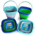thumbnail image 1 of Paquete de 4 cubos plegables de silicona Bucket Boley, 1 of 6