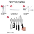 thumbnail image 3 of shiyou-10 Inch Stainless Steel Magnetic Knife Bar with Multipurpose Use as Knife Holder, Knife Rack, Knife Strip, Kitchen Utensil Holder, Tool Holder, Art Supply Organizer, Home Organizer, 3 of 4