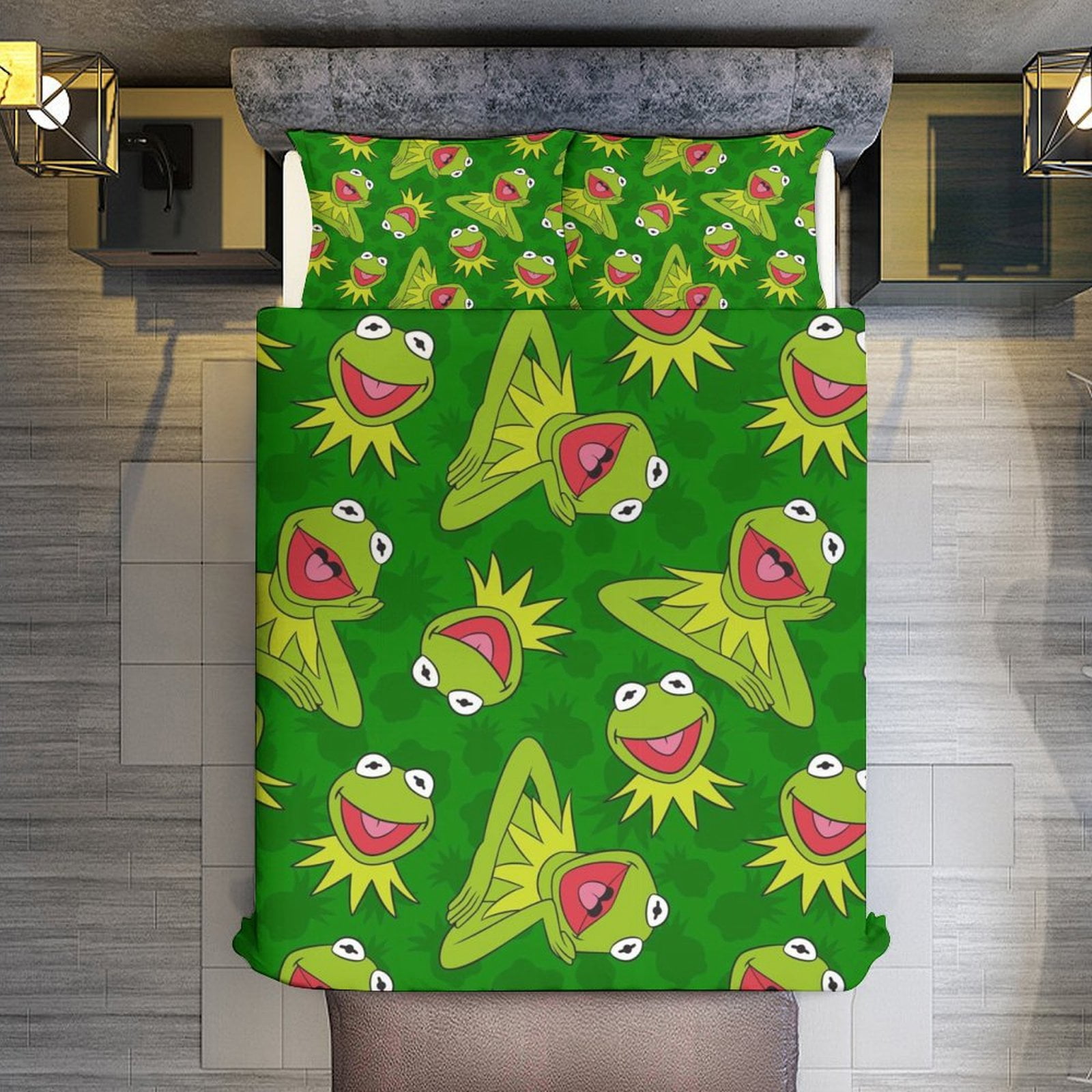 Ke-Rmit The Fro 3 Piece Comforter Bedding 1 Set Super Soft Quilt