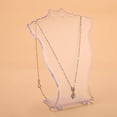 thumbnail image 3 of Jewelry Holder, Jewelry Display, Simple Exquisite Three-Dimensional Plastic Necklace Display is Designed for Displaying or Storaging Necklace and Earrings, Black, 3 of 7