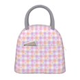 thumbnail image 1 of Balery Heart Buffalo Plaid Bolsa de Almuerzo para Mujeres, Caja de Almuerzo, Bolsa de Almuerzo Pequeña Impermeable, Tote de Almuerzo Reutilizable con Gran Capacidad, 1 of 6