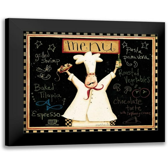 DiPaolo, Dan 14x12 Black Modern Framed Museum Art Print Titled - Menu