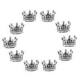 thumbnail image 2 of GUOOL 10 Pcs Mini Crown Charms Alloy Beads Large Hole for Jewelry Making Supply Sliver, 2 of 7