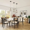 thumbnail image 3 of KAYYELAMP Instant E26 Screw-in Hanging Light Brown Glass Ball Shade Adjustable Height Droplight 4"-6" Recessed Light Conversion Kit to Screw-in Pendant for Kitchen Island Bedsides, 3 of 5