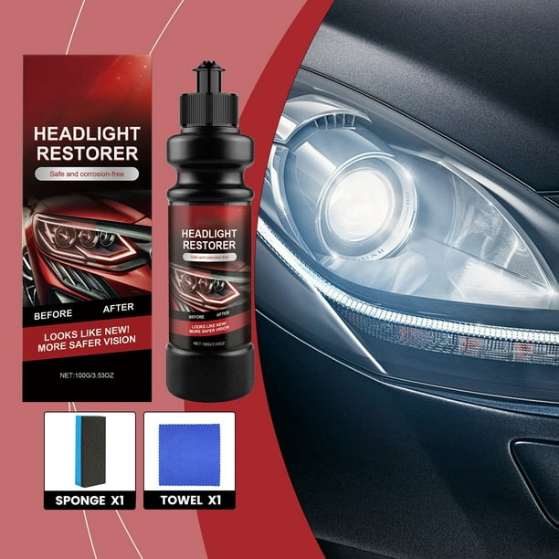 LADIGASU Cuidado de Los Faros Del Coche Eliminación de Brillo Limpieza Renovación Pasta Liquidación