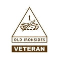 thumbnail image 1 of 1st Armored Division Veteran Sticker Decal Die Cut - Self Adhesive Vinyl - Weatherproof - Made in USA - Many Color and Sizes - old ironsides fort bliss retired served, 1 of 6
