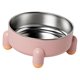 thumbnail image 1 of Cuenco de alimentos de agua cuenco mascota práctica fácil de limpiar elegante acero inoxidable múltiples comiendo alimentador sin deslizamiento plato Amarillo rosa, 1 of 8