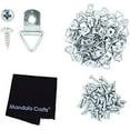 thumbnail image 2 of Triangle Picture Hanger D Ring Hardware Kit with Screws for Hanging Frames, Art, and Paintings; 200 Sets by Mandala Crafts, 2 of 5