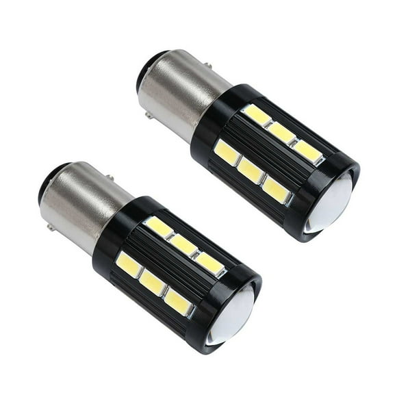 Kenally Bombilla de aluminio para coche, 2 piezas, 21SMD, repuesto Universal desmontable, resistente al calor, lámpara de señal de giro de advertencia Bombillas para automóviles Base 1157 Kenally VI017609-01B