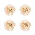 thumbnail image 1 of 4PCS Adorno de lino de decoración de flores artificiales Adorno de flor falsa para traje de fiesta de boda (Beige), 1 of 5