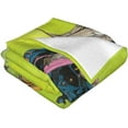 thumbnail image 3 of Blanket JoJo's Bizarre Adventure Soft and Comfortable Warm Fleece Throw Blankets Yoga Blankets Beach Blanket Picnic Blankets Gift for Dorm Room Office Decor Sofa Bed Camping Travel All Season 80"x60", 3 of 9
