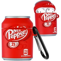 for Airpod 1&2 Case Cute Cartoon 3D Soft Silicone Air Pods Funny Cover Kawaii Fun Cool Keychain Design Shell Drink Fashion Stylish Girls Kids Teens Women Cases for Airpods (RedPepper)